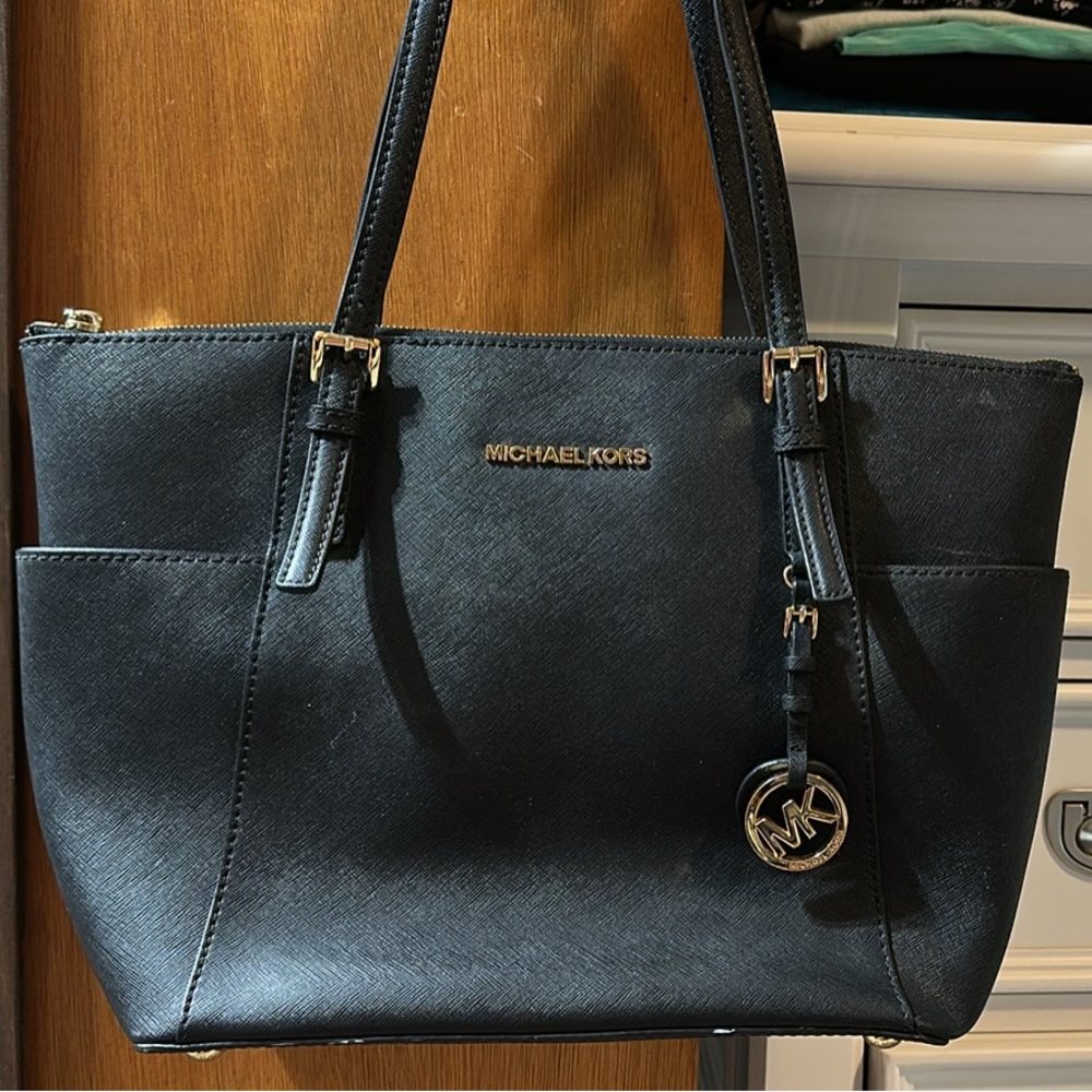 Michael Kors Black Saffiano Leather Tote